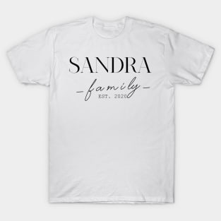 Sandra Family EST. 2020, Surname, Sandra T-Shirt